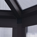 vidaXL alumínium melegház 240 x 211 x 232 cm