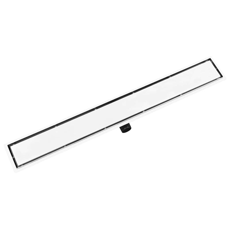 vidaXL rozsdamentes acél 2 az 1-ben zuhanylefolyó fedéllel 103 x 14 cm