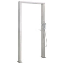 vidaXL dupla szórófejes rozsdamentes acél kültéri zuhany