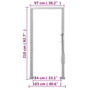 vidaXL dupla szórófejes rozsdamentes acél kültéri zuhany