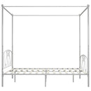 vidaXL fehér fém baldachinos ágykeret 180 x 200 cm