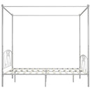 vidaXL fehér fém baldachinos ágykeret 200 x 200 cm