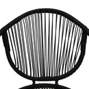 vidaXL 2 db fekete PVC rattan kerti szék