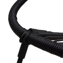 vidaXL 2 db fekete PVC rattan kerti szék
