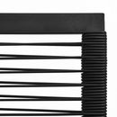 vidaXL 2 db fekete PVC rattan kerti szék