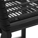 vidaXL 2 db fekete PVC rattan kerti szék