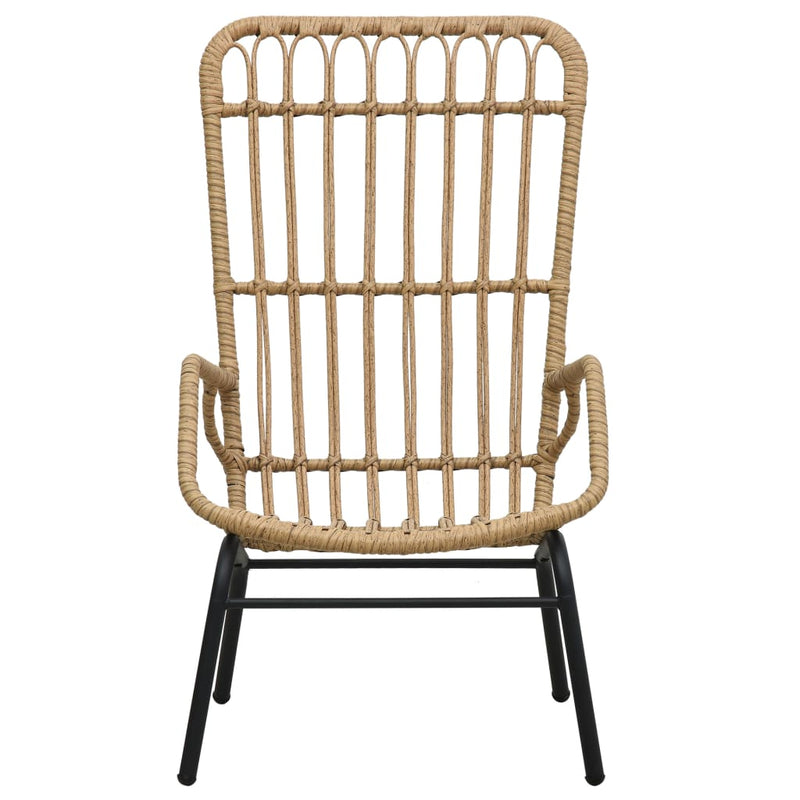 vidaXL világosbarna polyrattan kerti szék