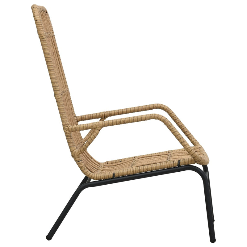 vidaXL világosbarna polyrattan kerti szék