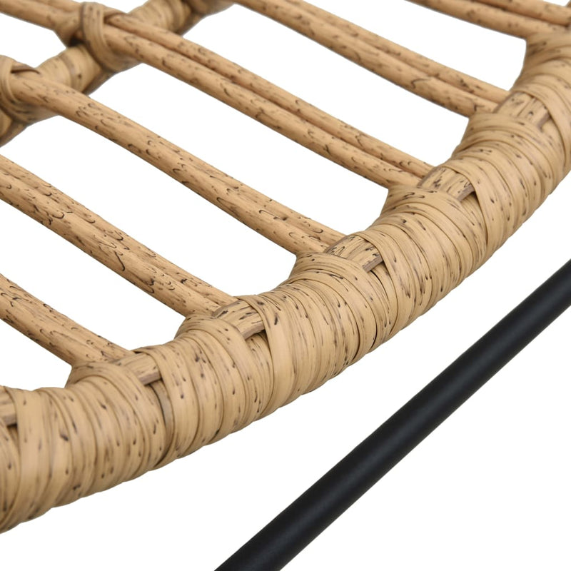 vidaXL világosbarna polyrattan kerti szék