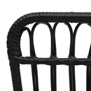 vidaXL fekete polyrattan kerti szék