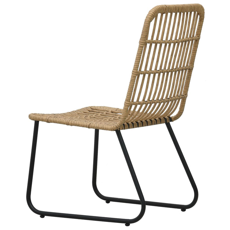 vidaXL 2 db tölgyszínű polyrattan kerti szék