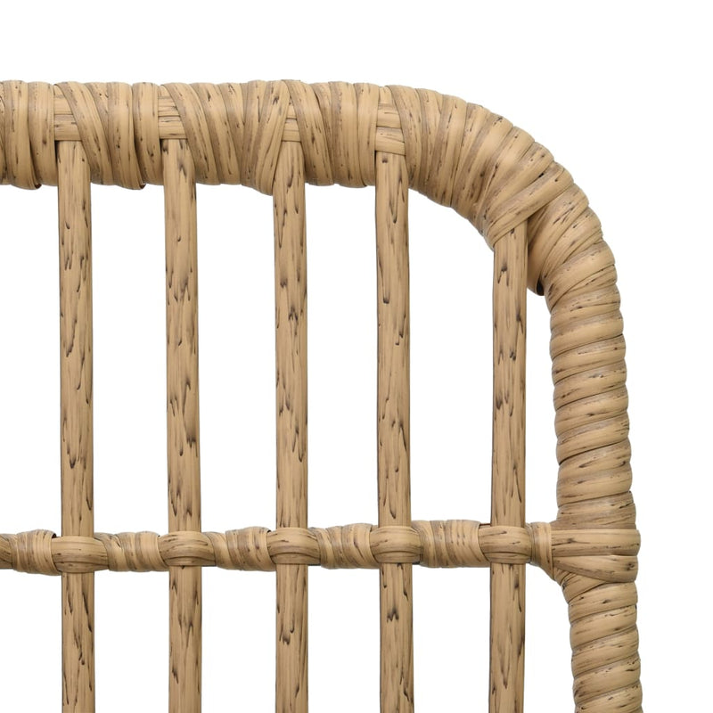 vidaXL 2 db tölgyszínű polyrattan kerti szék