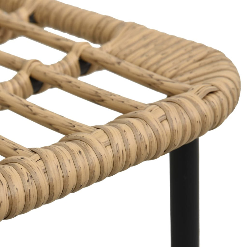 vidaXL 2 db tölgyszínű polyrattan kerti szék