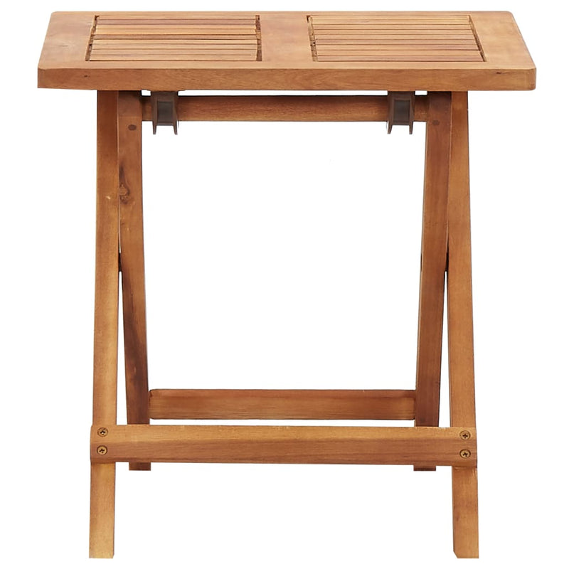 vidaXL tömör akácfa összecsukható kerti dohányzóasztal 40 x 40 x 40 cm