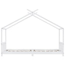 vidaXL fehér tömör fenyőfa gyerekágy-keret 90 x 200 cm