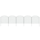 vidaXL zöld íves kerti kerítés szett 77,5 x 78,5 cm
