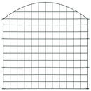 vidaXL zöld íves kerti kerítés szett 77,5 x 78,5 cm