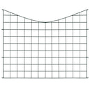 vidaXL zöld fordítva ívelt kerti kerítés szett 77,5 x 64 cm