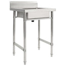 vidaXL rozsdamentes acél egymedencés mosogatótálca