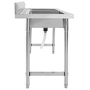 vidaXL kétmedencés rozsdamentes acél mosogató