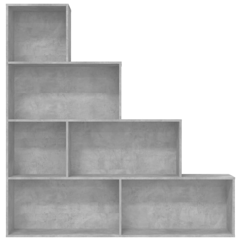 vidaXL betonszürke szerelt fa könyvszekrény/térelválasztó 155x24x160cm