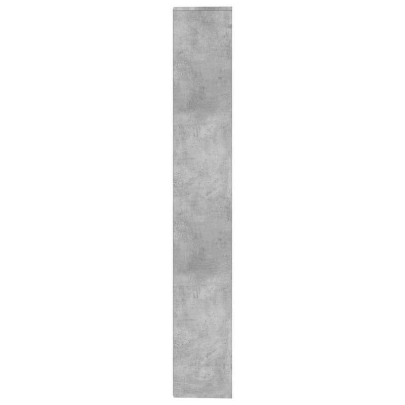 vidaXL betonszürke szerelt fa könyvszekrény/térelválasztó 155x24x160cm