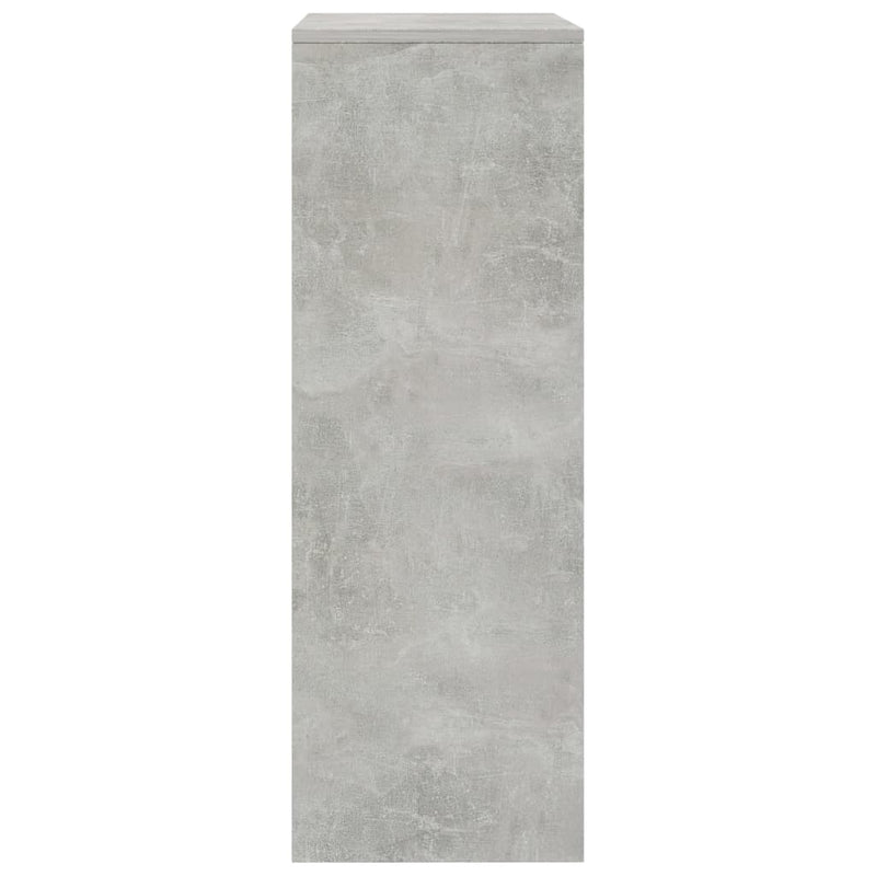 vidaXL 6-fiókos betonszürke szerelt fa tálalószekrény 50 x 34 x 96 cm