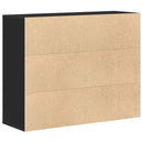 vidaXL fekete szerelt fa tálalószekrény 88 x 30 x 70 cm