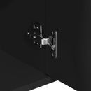 vidaXL fekete szerelt fa tálalószekrény 88 x 30 x 70 cm