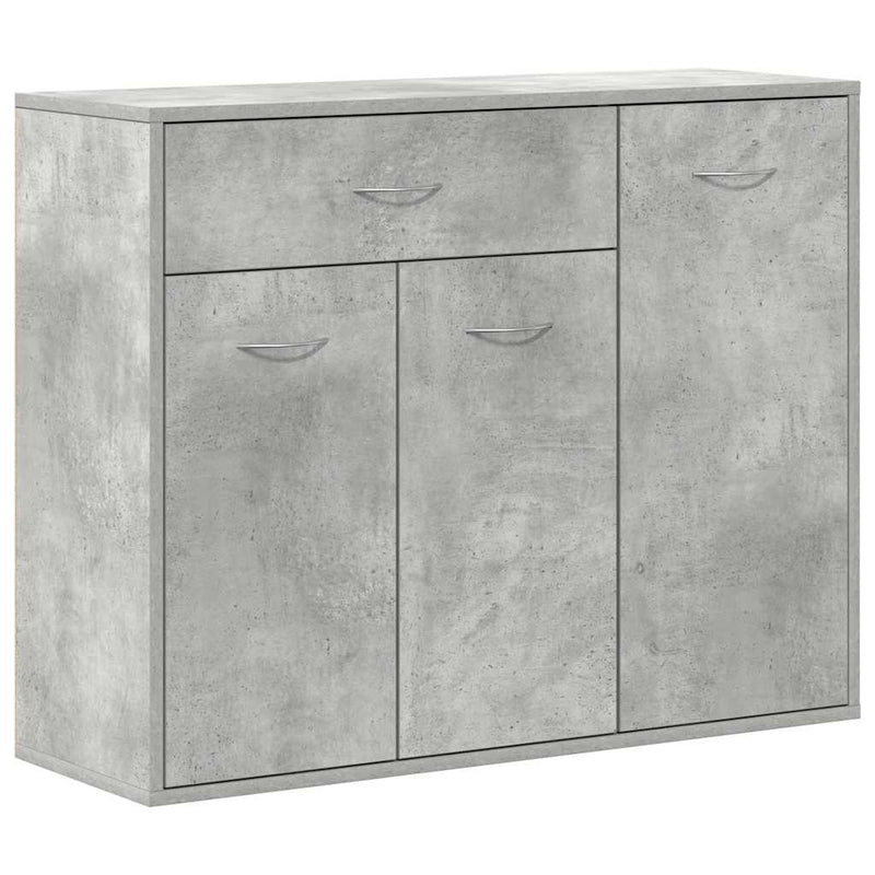vidaXL betonszürke szerelt fa tálalószekrény 88 x 30 x 70 cm