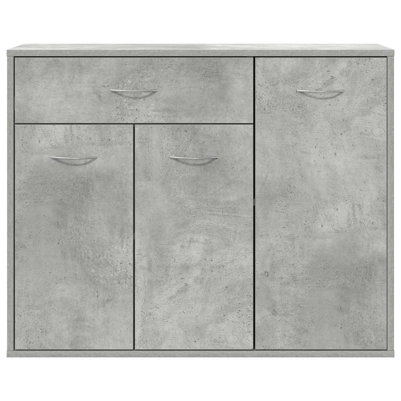 vidaXL betonszürke szerelt fa tálalószekrény 88 x 30 x 70 cm