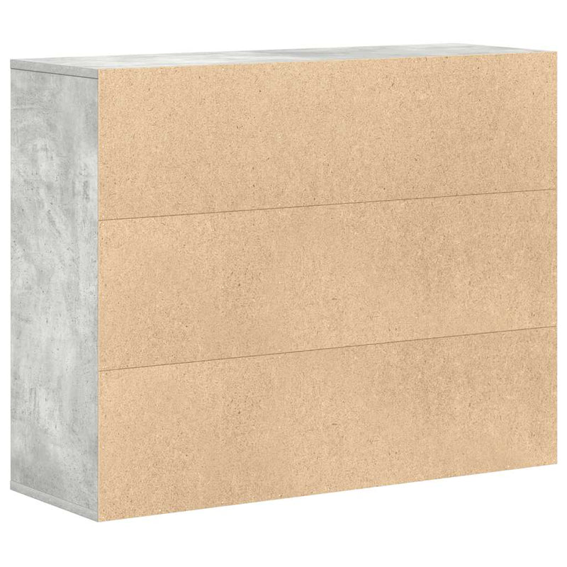 vidaXL betonszürke szerelt fa tálalószekrény 88 x 30 x 70 cm