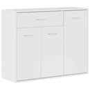 vidaXL magasfényű fehér szerelt fa tálalószekrény 88 x 30 x 70 cm