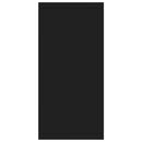 vidaXL fekete szerelt fa tálalószekrény 88 x 30 x 65 cm