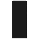 vidaXL fekete szerelt fa tálalószekrény 60 x 30 x 75 cm