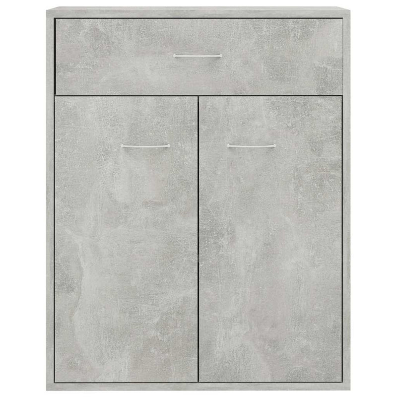 vidaXL betonszürke szerelt fa tálalószekrény 60 x 30 x 75 cm
