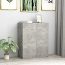 vidaXL betonszürke szerelt fa tálalószekrény 60 x 30 x 75 cm