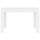 vidaXL fehér szerelt fa étkezőasztal 120 x 60 x 76 cm