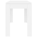 vidaXL fehér szerelt fa étkezőasztal 120 x 60 x 76 cm