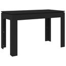 vidaXL fekete szerelt fa étkezőasztal 120 x 60 x 76 cm