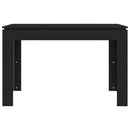 vidaXL fekete szerelt fa étkezőasztal 120 x 60 x 76 cm