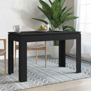 vidaXL fekete szerelt fa étkezőasztal 120 x 60 x 76 cm