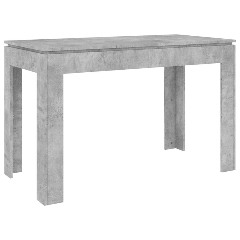 vidaXL betonszürke szerelt fa étkezőasztal 120 x 60 x 76 cm