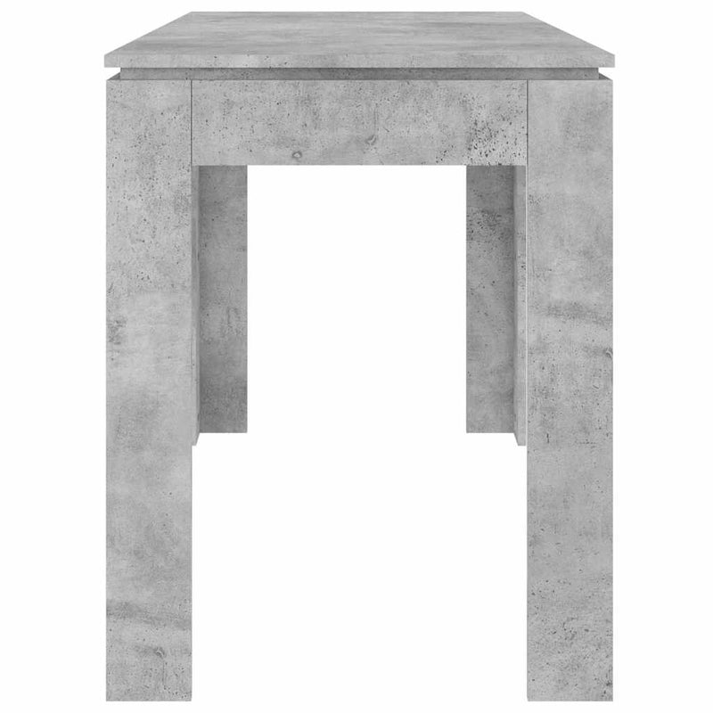 vidaXL betonszürke szerelt fa étkezőasztal 120 x 60 x 76 cm