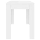 vidaXL magasfényű fehér szerelt fa étkezőasztal 120 x 60 x 76 cm