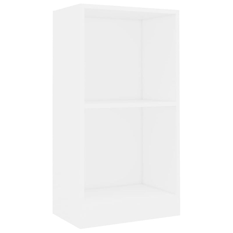 vidaXL fehér szerelt fa könyvespolc 40x24x75 cm
