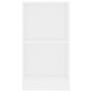 vidaXL fehér szerelt fa könyvespolc 40x24x75 cm