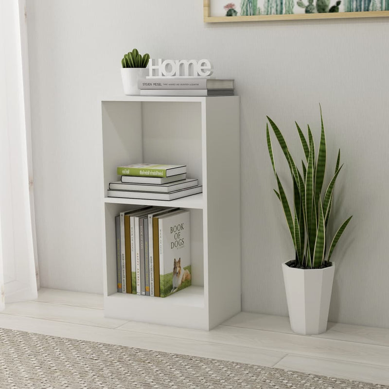 vidaXL fehér szerelt fa könyvespolc 40x24x75 cm
