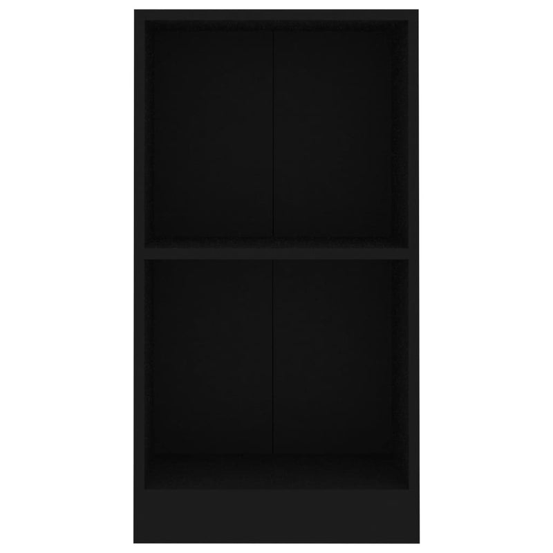 vidaXL fekete szerelt fa könyvszekrény 40x24x75 cm