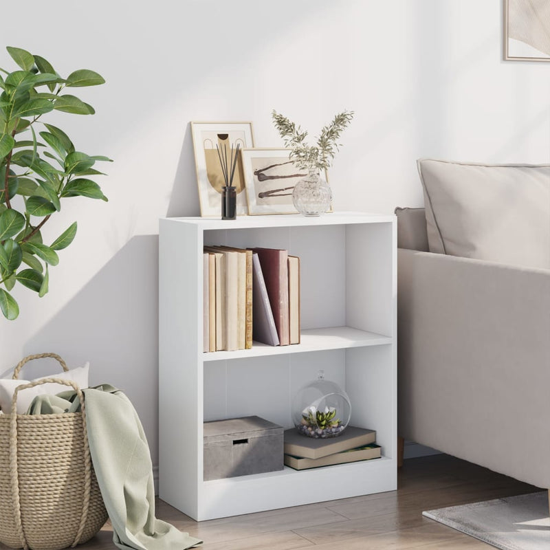 vidaXL fehér szerelt fa könyvespolc 60 x 24 x 76 cm